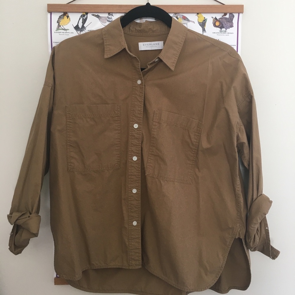 Everlane boxy long sleeve shirt / button down
